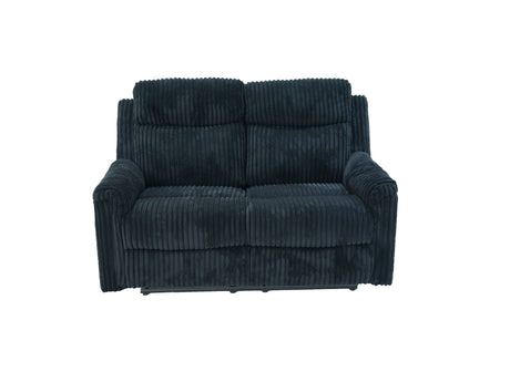 Grace Black Corduroy 3-Piece Reclining Set by New Era Innovations at Eve Furniture