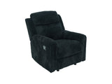 Grace Black Corduroy 3-Piece Reclining Set by New Era Innovations at Eve Furniture