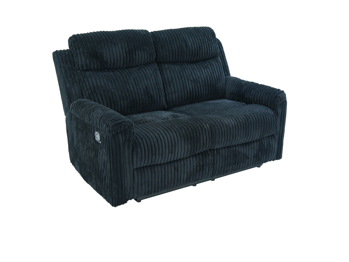 Grace Black Corduroy 3-Piece Reclining Set by New Era Innovations at Eve Furniture