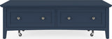 Grace Blueberry Rectangle Coffee Table by Modus Furniture at Eve Furniture