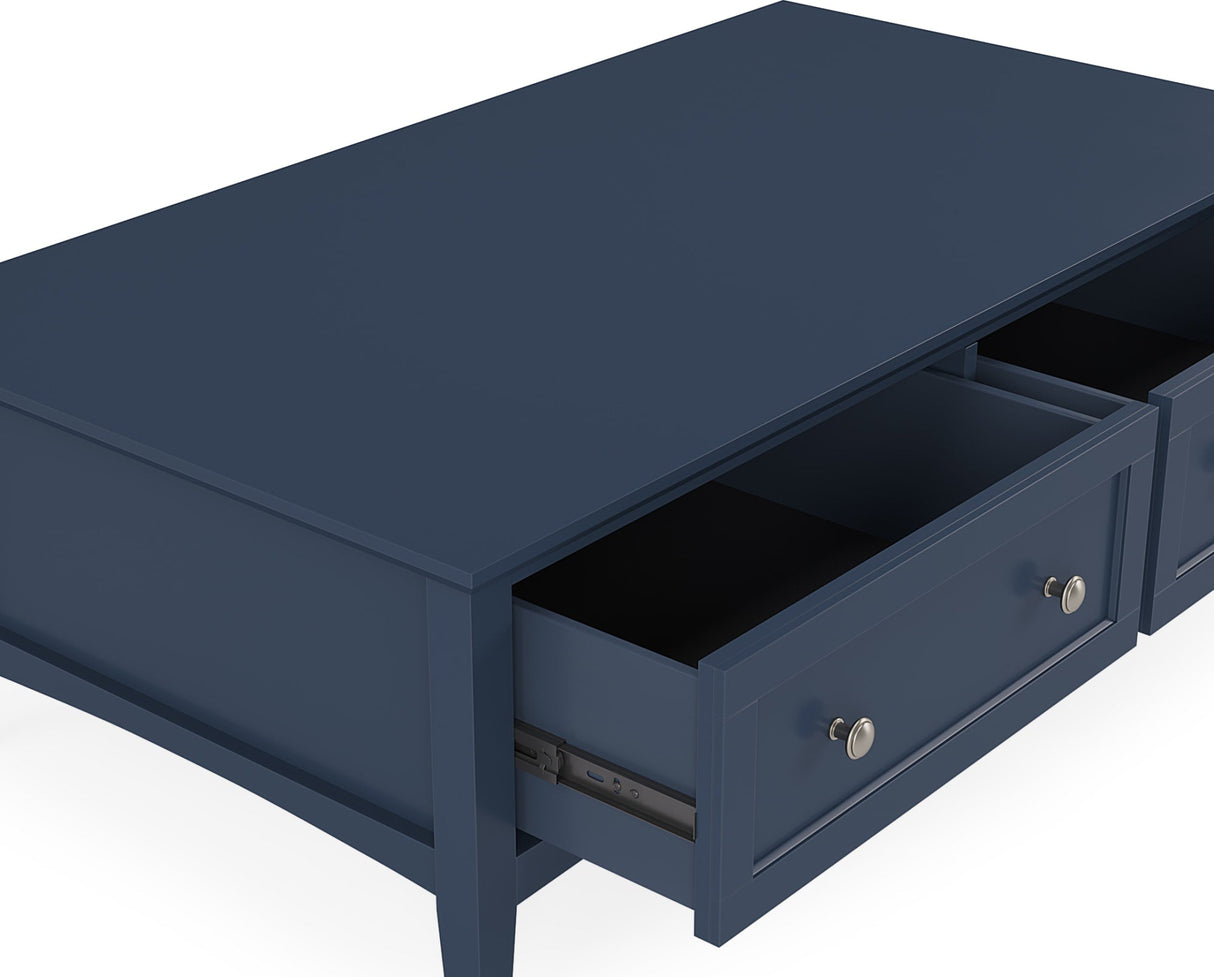 Grace Blueberry Rectangle Coffee Table by Modus Furniture at Eve Furniture