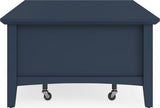 Grace Blueberry Rectangle Coffee Table by Modus Furniture at Eve Furniture