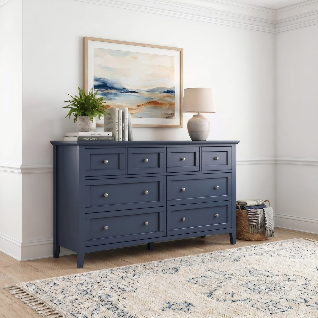 Grace Blueberry Six Drawer Dresser