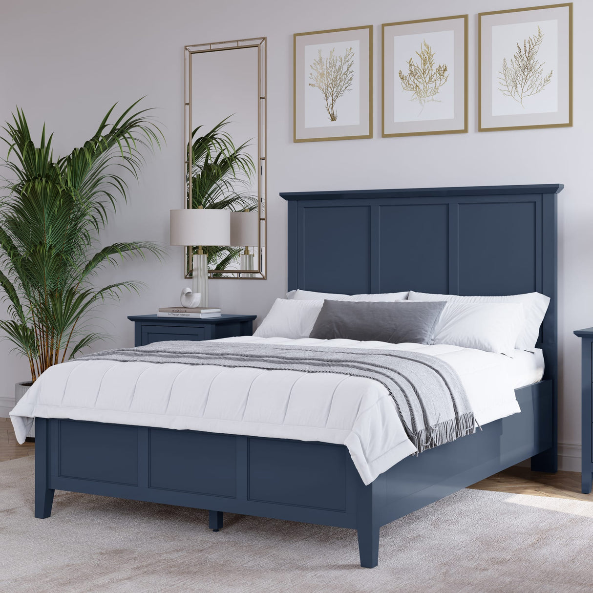 Grace Blueberry Twin Panel Bed by Modus Furniture at Eve Furniture