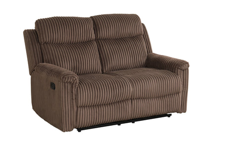 Grace Brown Corduroy 3-Piece Reclining Set by New Era Innovations at Eve Furniture
