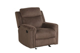 Grace Brown Corduroy 3-Piece Reclining Set by New Era Innovations at Eve Furniture