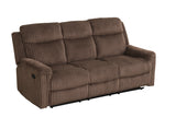 Grace Brown Corduroy 3-Piece Reclining Set by New Era Innovations at Eve Furniture