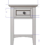 Grace Drink Table - El Gry by Modus Furniture at Eve Furniture