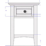 Grace Drink Table - Snfl by Modus Furniture at Eve Furniture