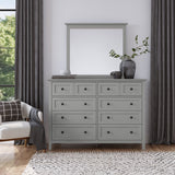 Grace Eight Drawer Dresser in Elephant Gray by Modus Furniture at Eve Furniture