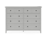 Grace Eight Drawer Dresser in Elephant Gray by Modus Furniture at Eve Furniture