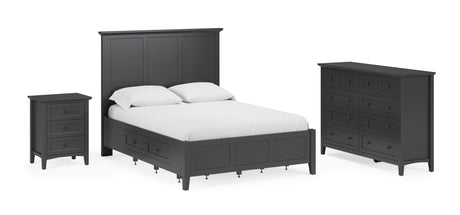 Grace Eight Drawer Dresser in Raven Black by Modus Furniture at Eve Furniture
