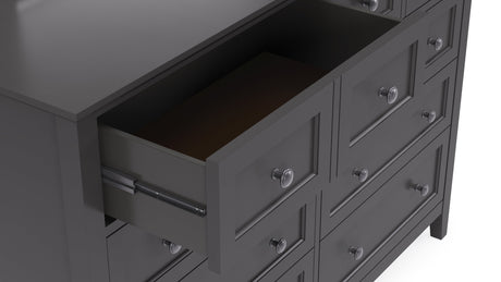 Grace Eight Drawer Dresser in Raven Black by Modus Furniture at Eve Furniture