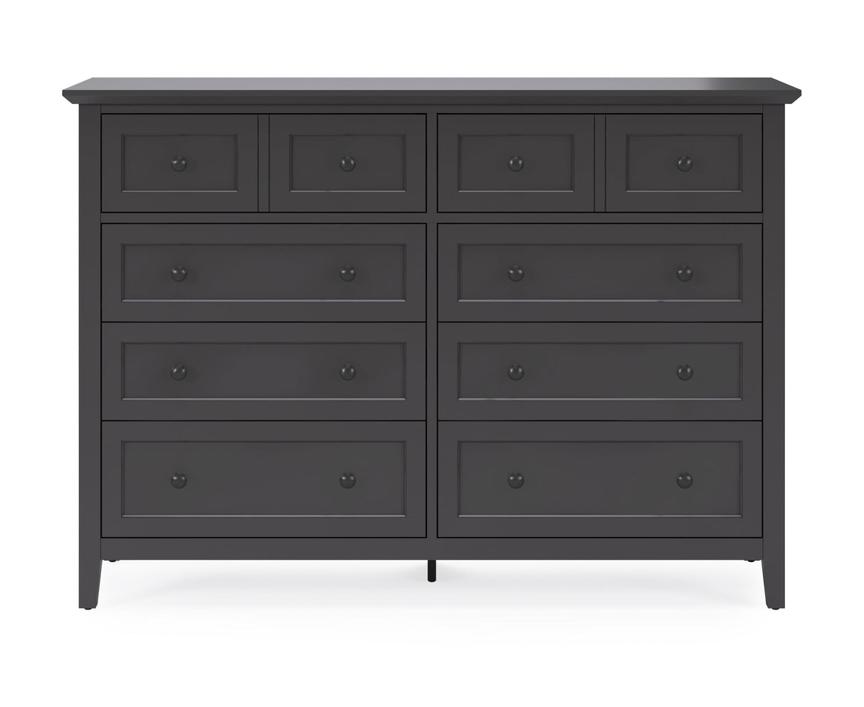 Grace Eight Drawer Dresser in Raven Black by Modus Furniture at Eve Furniture