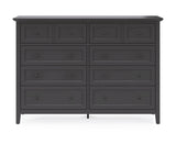 Grace Eight Drawer Dresser in Raven Black by Modus Furniture at Eve Furniture