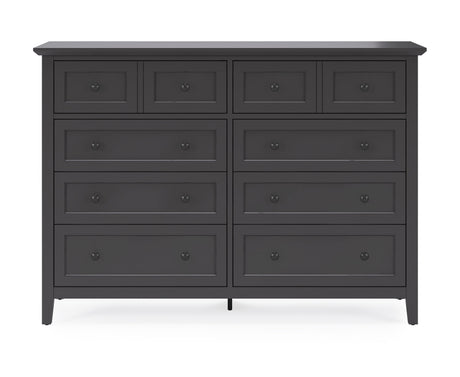 Grace Eight Drawer Dresser in Raven Black by Modus Furniture at Eve Furniture