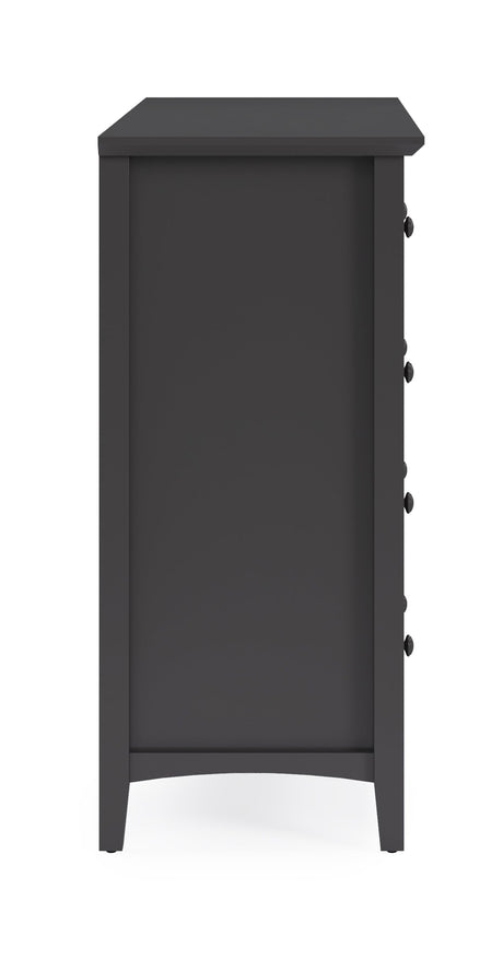 Grace Eight Drawer Dresser in Raven Black by Modus Furniture at Eve Furniture
