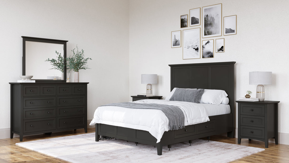 Grace Eight Drawer Dresser in Raven Black by Modus Furniture at Eve Furniture