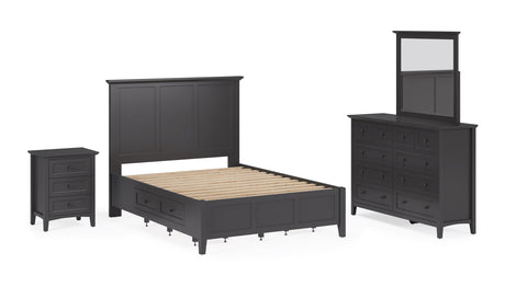 Grace Eight Drawer Dresser in Raven Black by Modus Furniture at Eve Furniture