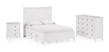 Grace Eight Drawer Dresser in Snowfall White by Modus Furniture at Eve Furniture