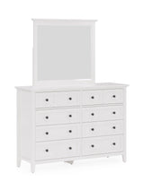 Grace Eight Drawer Dresser in Snowfall White by Modus Furniture at Eve Furniture