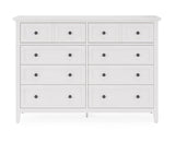 Grace Eight Drawer Dresser in Snowfall White by Modus Furniture at Eve Furniture