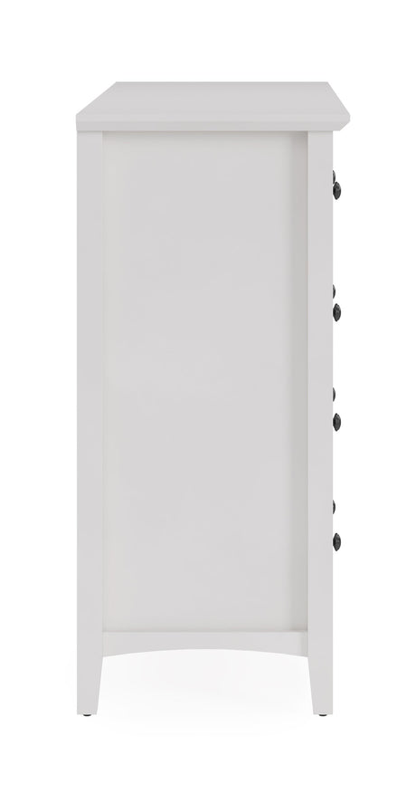 Grace Eight Drawer Dresser in Snowfall White by Modus Furniture at Eve Furniture