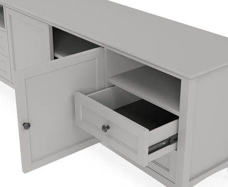 Grace Elephant Grey Entertainment Console 84W by Modus Furniture at Eve Furniture