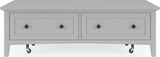 Grace Elephant Grey Rectangle Coffee Table by Modus Furniture at Eve Furniture