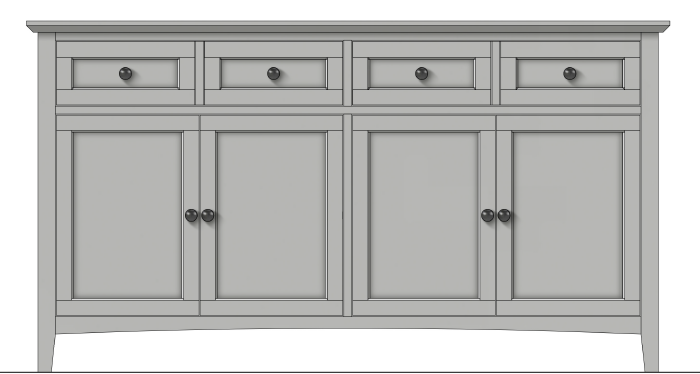 Grace Elephant Grey Sideboard by Modus Furniture at Eve Furniture