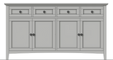 Grace Elephant Grey Sideboard by Modus Furniture at Eve Furniture