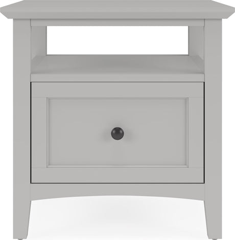 Grace Elephant Grey Square End Table by Modus Furniture at Eve Furniture
