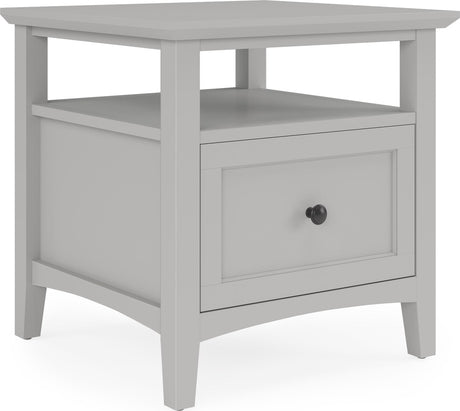 Grace Elephant Grey Square End Table by Modus Furniture at Eve Furniture