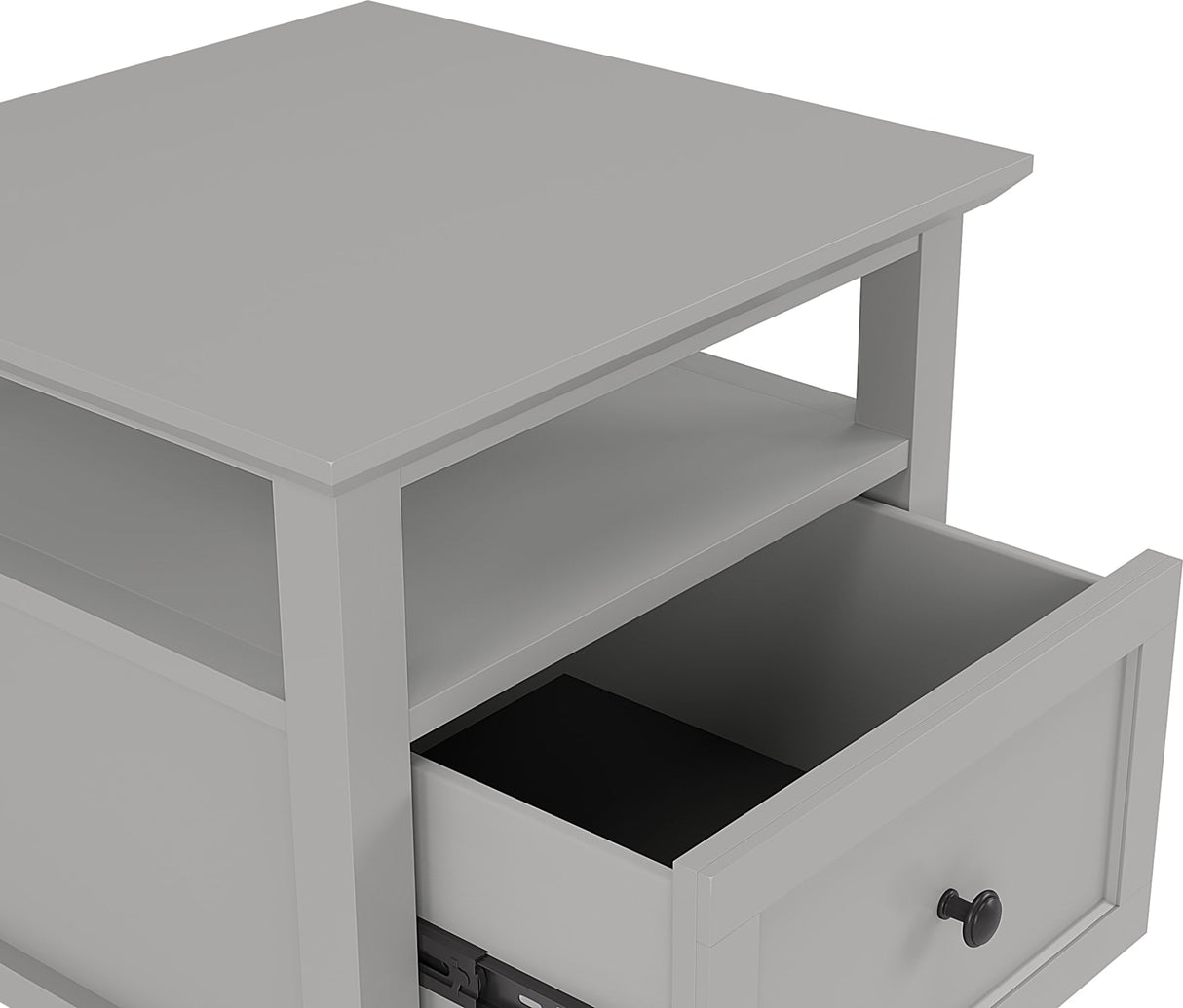 Grace Elephant Grey Square End Table by Modus Furniture at Eve Furniture