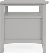 Grace Elephant Grey Square End Table by Modus Furniture at Eve Furniture