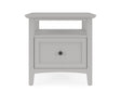 Grace Elephant Grey Square End Table by Modus Furniture at Eve Furniture
