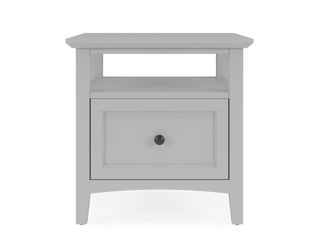 Grace Elephant Grey Square End Table by Modus Furniture at Eve Furniture