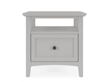 Grace Elephant Grey Square End Table by Modus Furniture at Eve Furniture