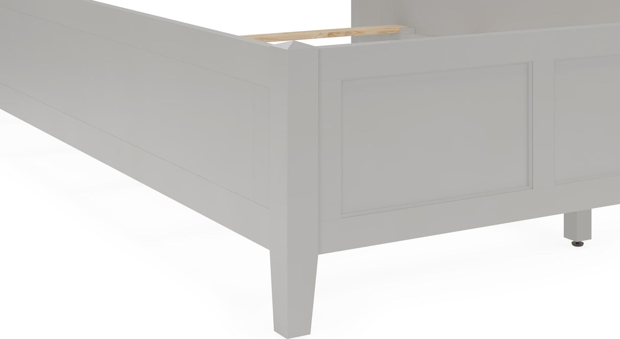 Grace Elephant Grey Twin Panel Bed by Modus Furniture at Eve Furniture