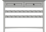 Grace Elephant Grey Wine Server by Modus Furniture at Eve Furniture