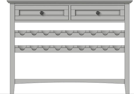 Grace Elephant Grey Wine Server by Modus Furniture at Eve Furniture