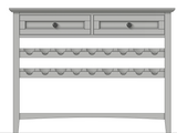 Grace Elephant Grey Wine Server by Modus Furniture at Eve Furniture