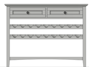 Grace Elephant Grey Wine Server by Modus Furniture at Eve Furniture