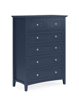 Grace Five Drawer Chest in Blueberry by Modus Furniture at Eve Furniture