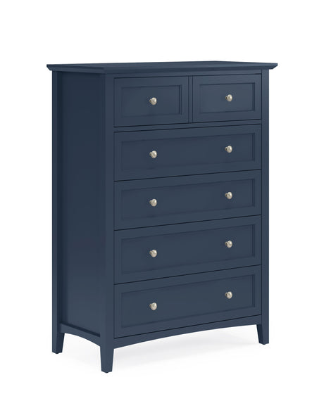 Grace Five Drawer Chest in Blueberry by Modus Furniture at Eve Furniture