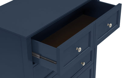 Grace Five Drawer Chest in Blueberry by Modus Furniture at Eve Furniture