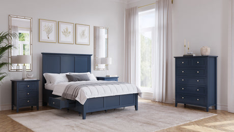 Grace Five Drawer Chest in Blueberry by Modus Furniture at Eve Furniture
