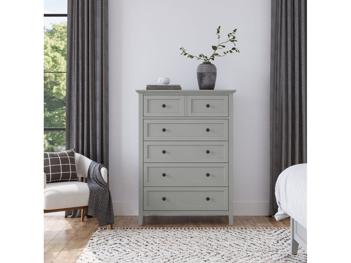Grace Five Drawer Chest in Elephant Gray by Modus Furniture at Eve Furniture