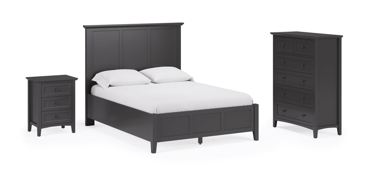 Grace Five Drawer Chest in Raven Black by Modus Furniture at Eve Furniture