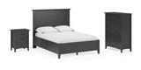 Grace Five Drawer Chest in Raven Black by Modus Furniture at Eve Furniture